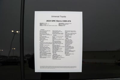 2024 GMC Sierra AT4