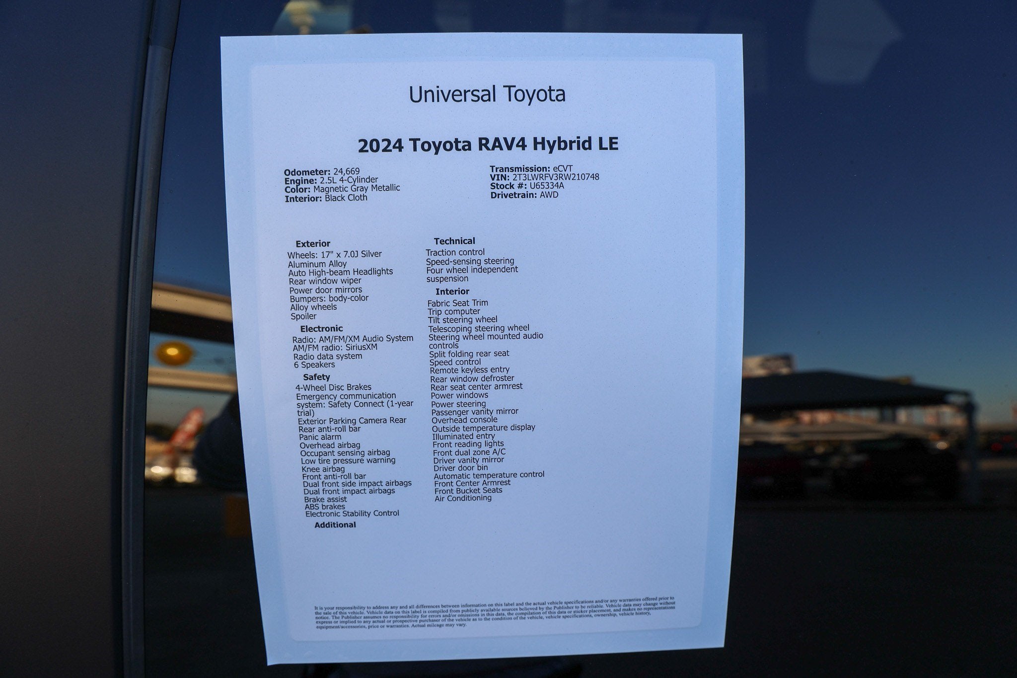 2024 Toyota RAV4 Hybrid Hybrid LE