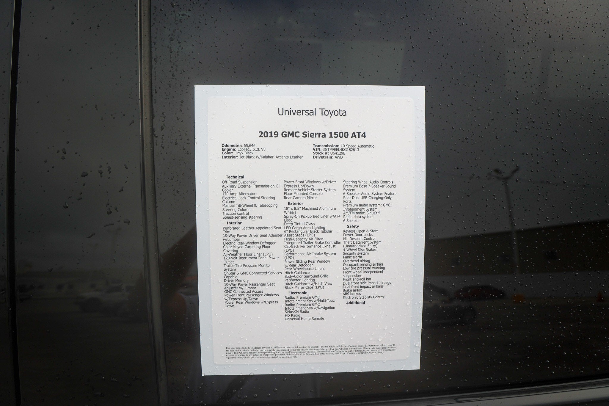 2019 GMC Sierra AT4