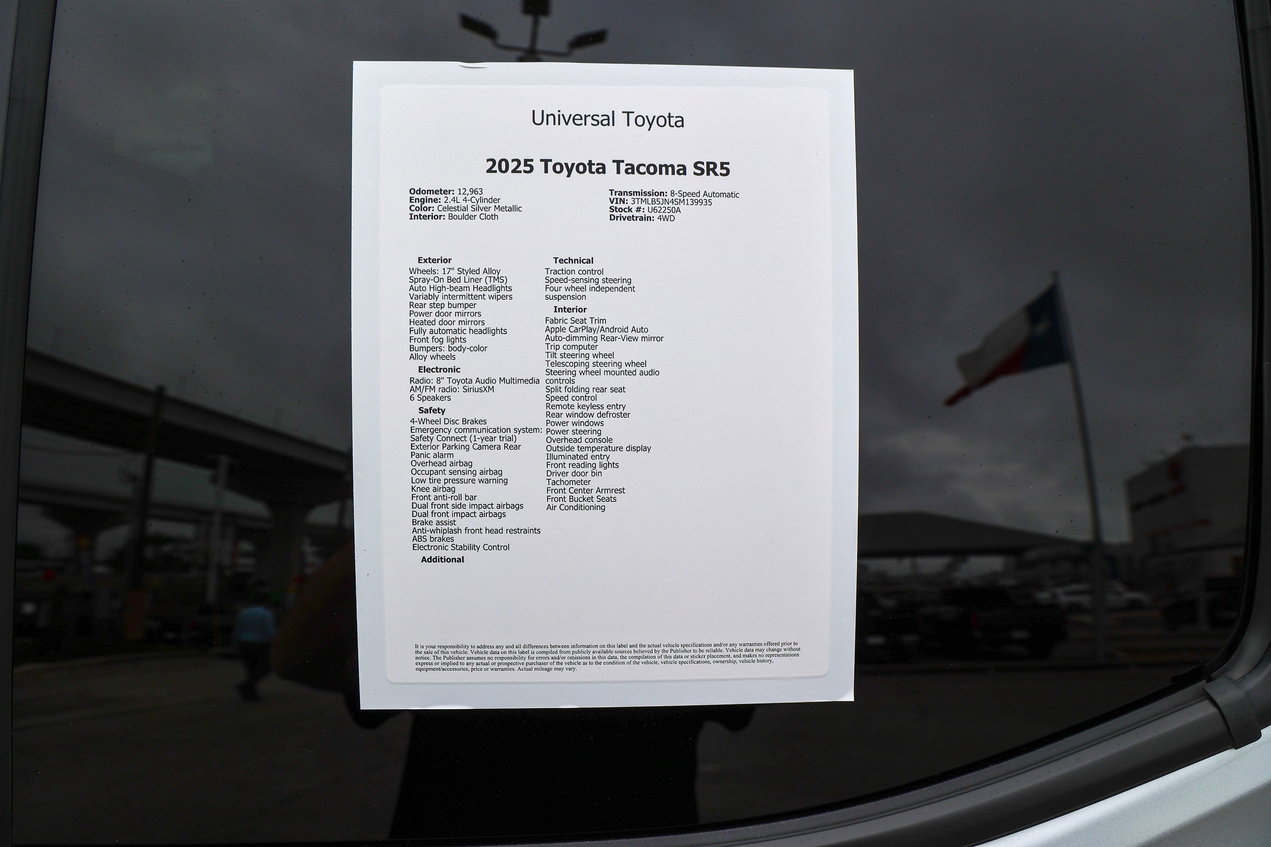 2025 Toyota TACOMA SR5 SR5