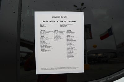 2024 Toyota TACOMA TRD OFFRD TRD Off Road