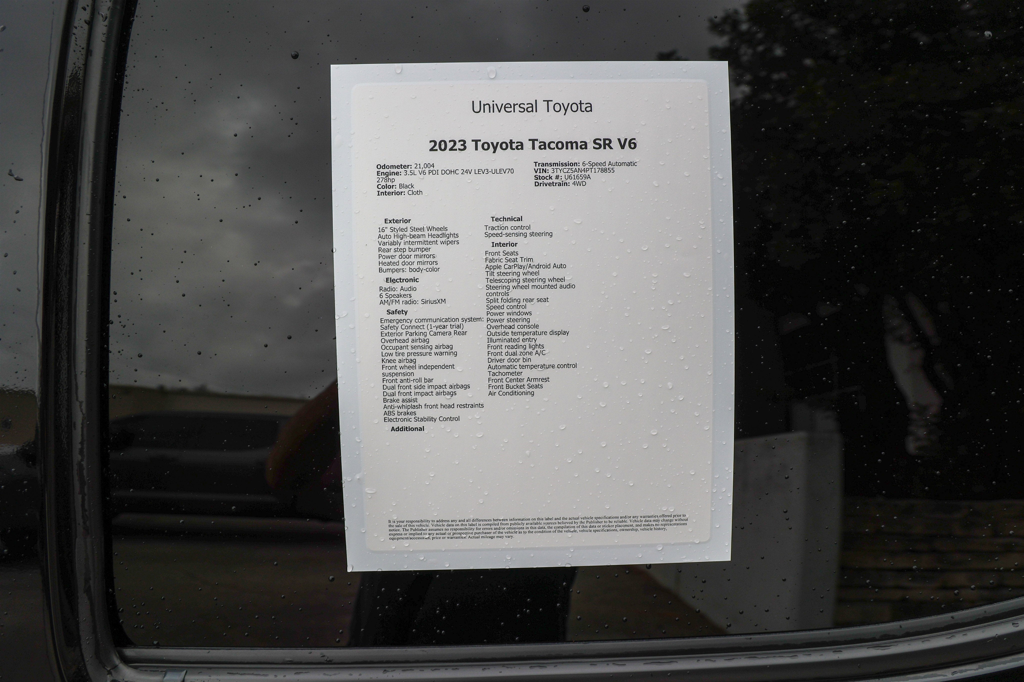 2023 Toyota TACOMA SR SR