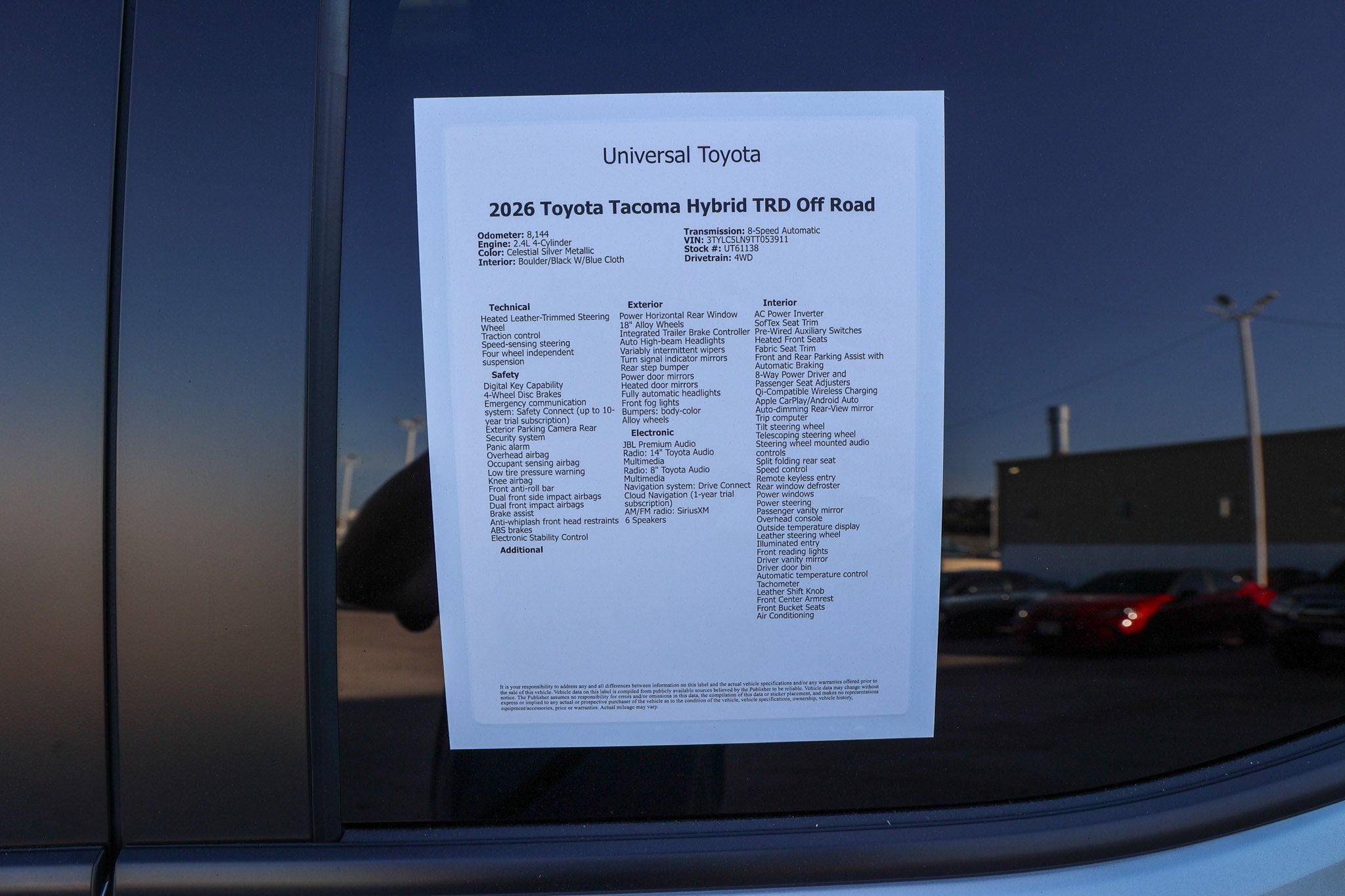 2026 Toyota Tacoma i-FORCE MAX TRD Off Road Hybrid