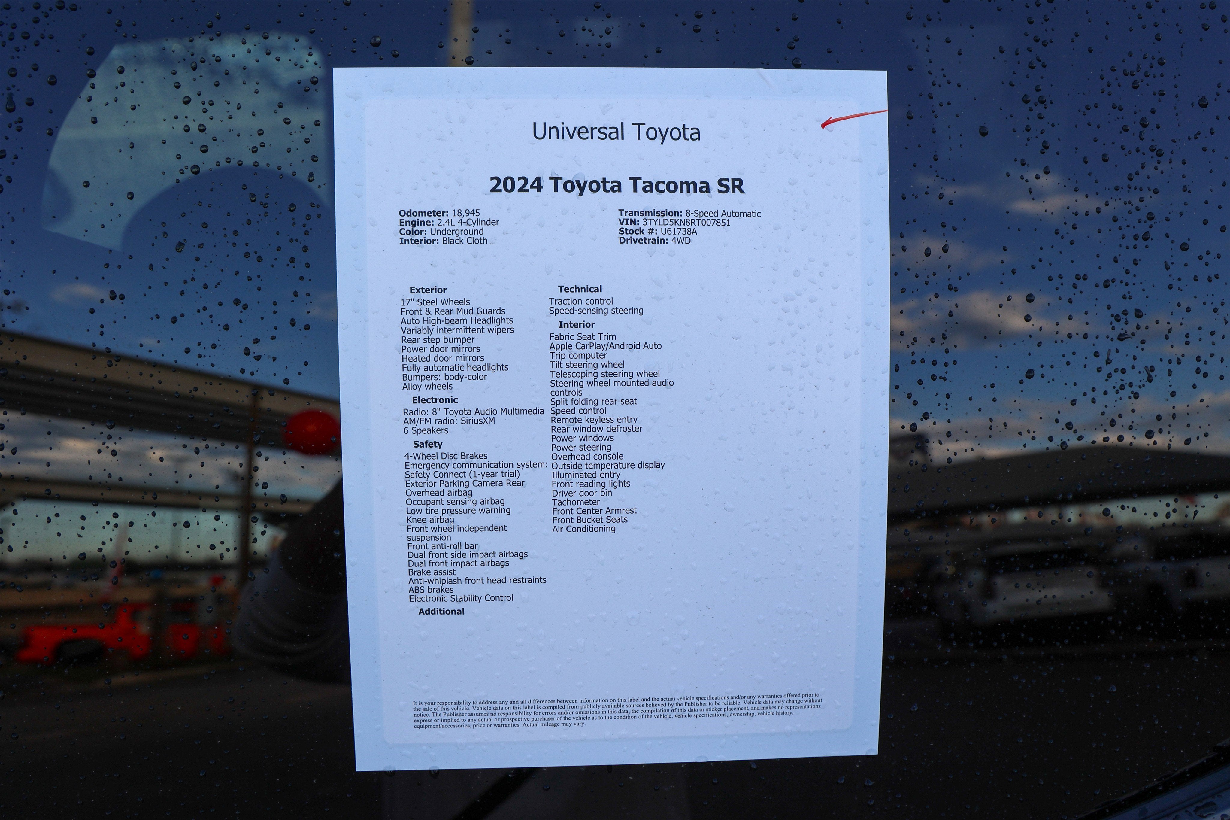 2024 Toyota TACOMA SR SR