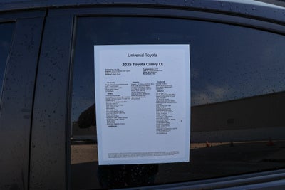 2025 Toyota Camry LE