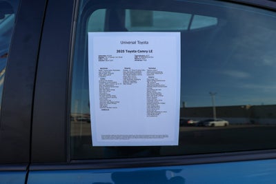2025 Toyota Camry LE