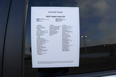 2025 Toyota Camry SE