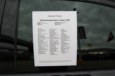 2019 Mercedes-Benz C-Class C 300