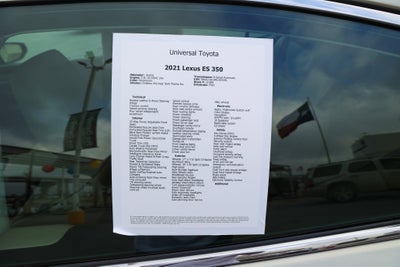 2021 Lexus ES 350 ES 350