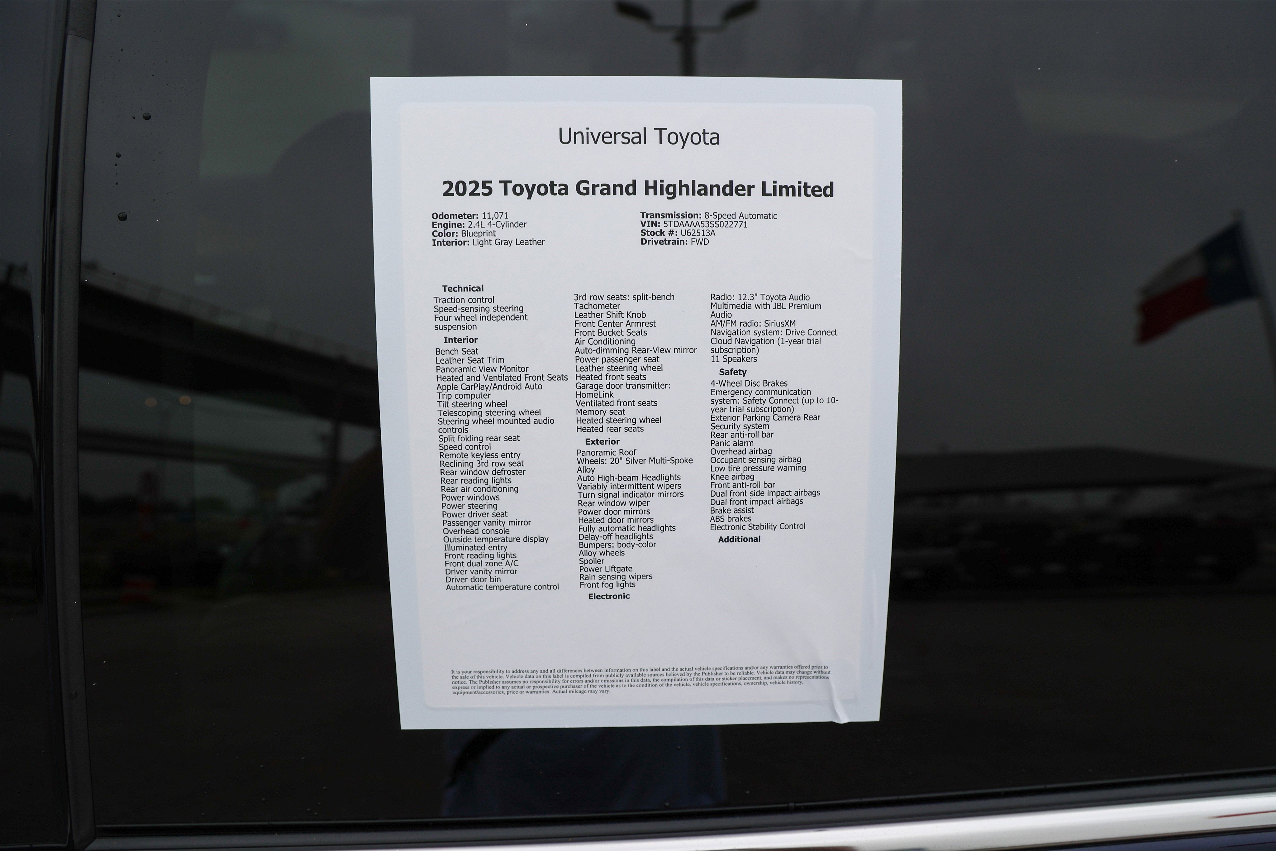 2025 Toyota GRAND HIGHLANDER Limited