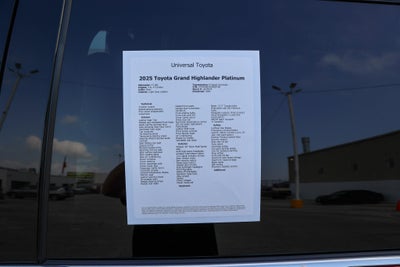 2025 Toyota Grand Highlander Platinum