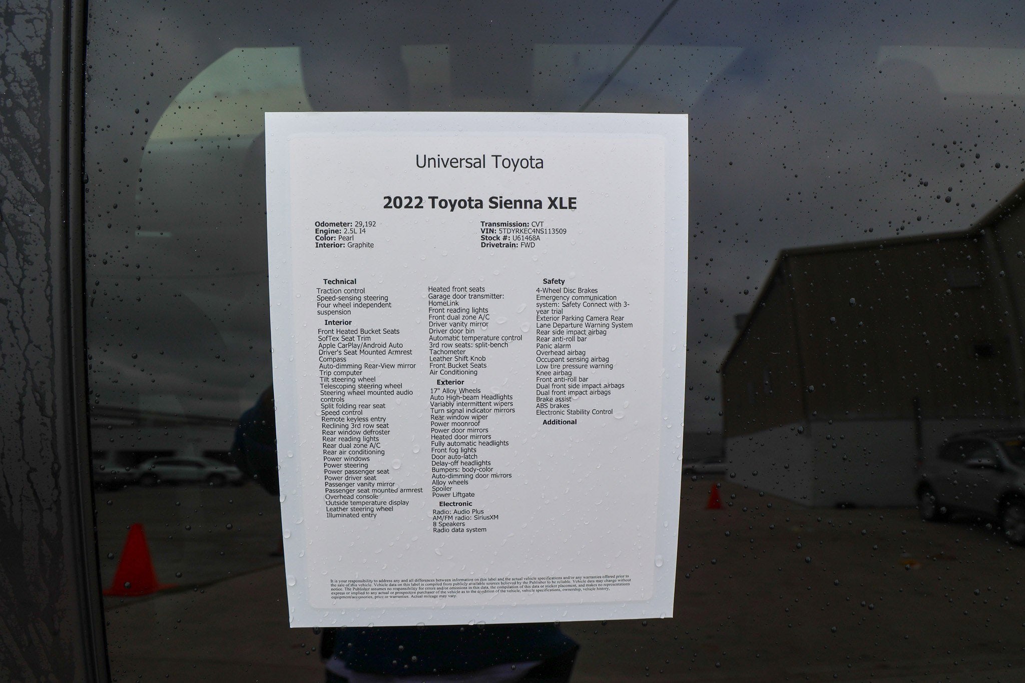2022 Toyota SIENNA XLE XLE