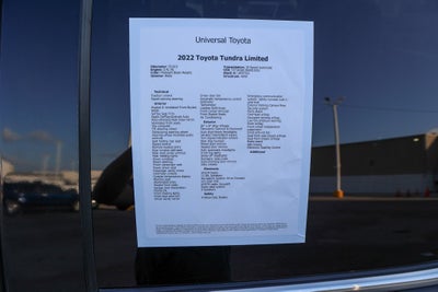 2022 Toyota Tundra Limited