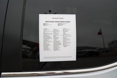 2024 Toyota TUNDRA HV 4X4 Limited Hybrid