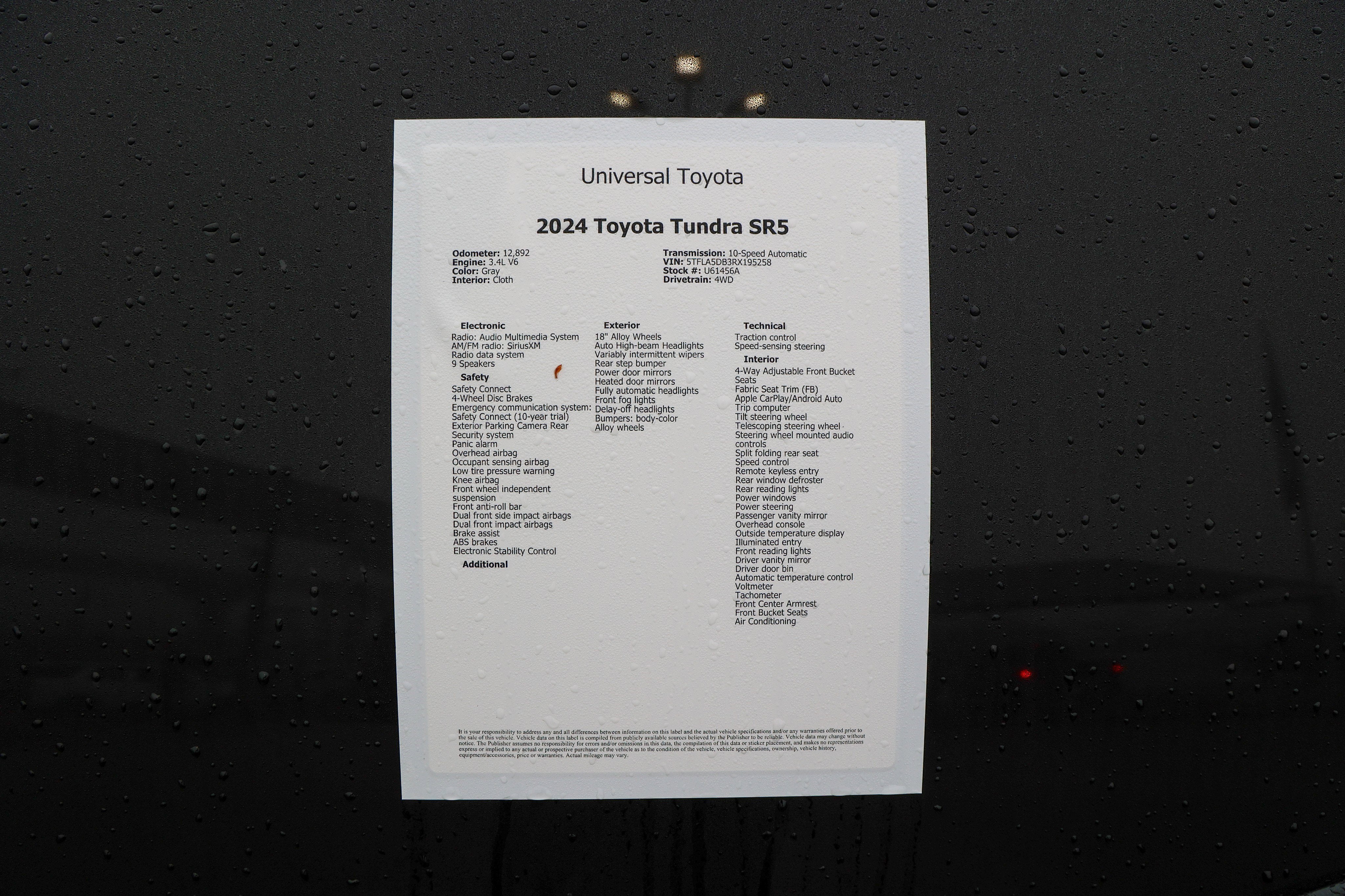 2024 Toyota TUNDRA 4X4 SR5