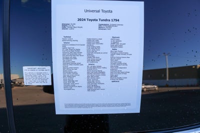2024 Toyota Tundra 1794 Edition