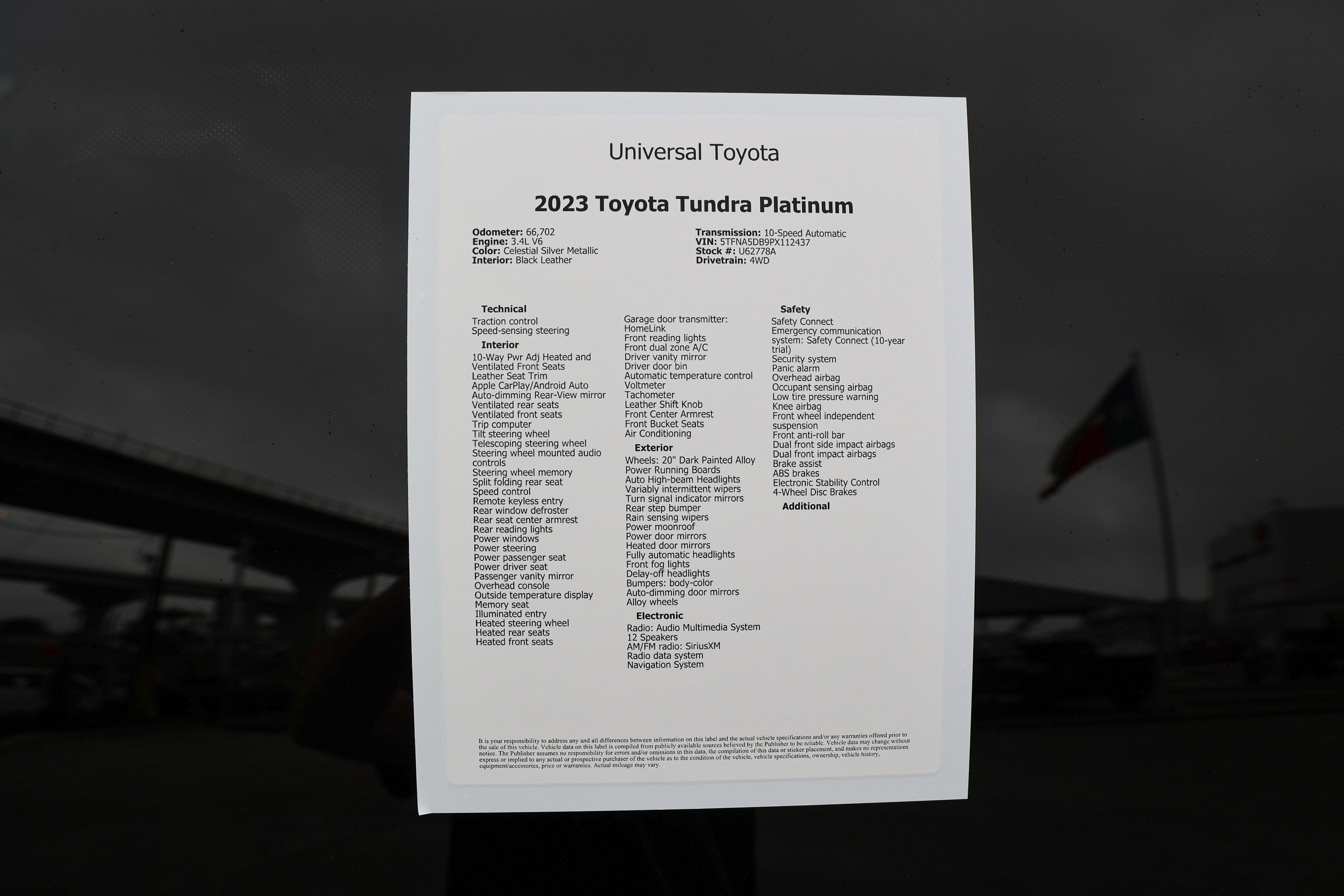 2023 Toyota TUNDRA 4X4 Platinum