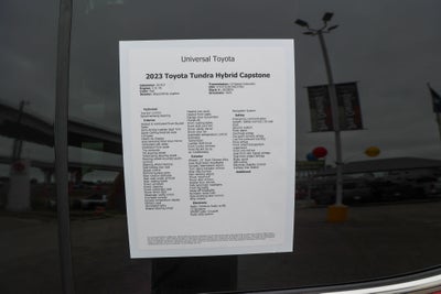 2023 Toyota Tundra i-FORCE MAX Capstone Hybrid