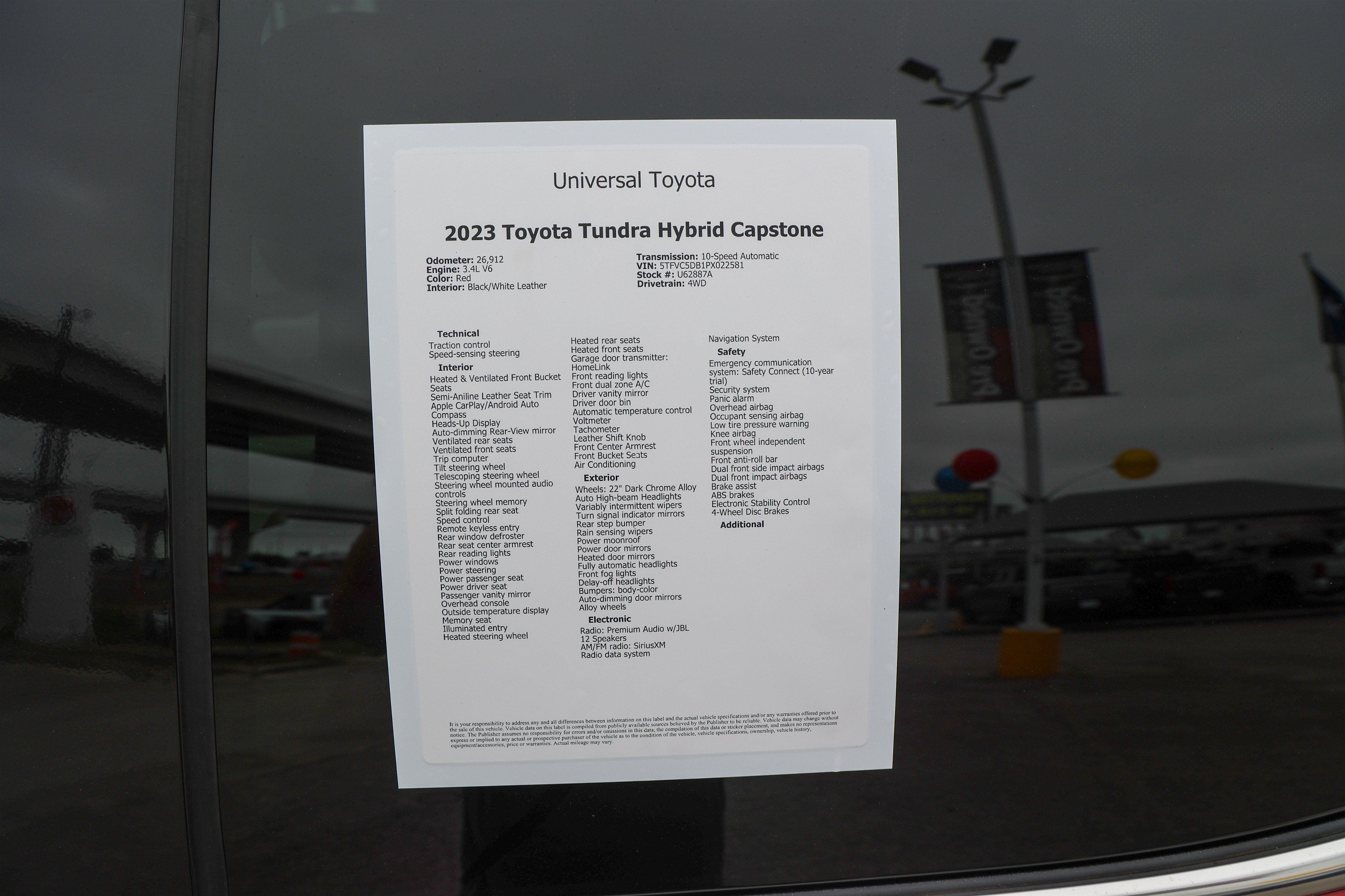 2023 Toyota Tundra i-FORCE MAX Capstone Hybrid