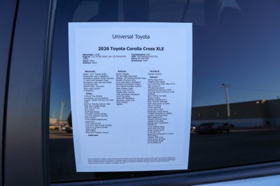 2026 Toyota Corolla Cross XLE