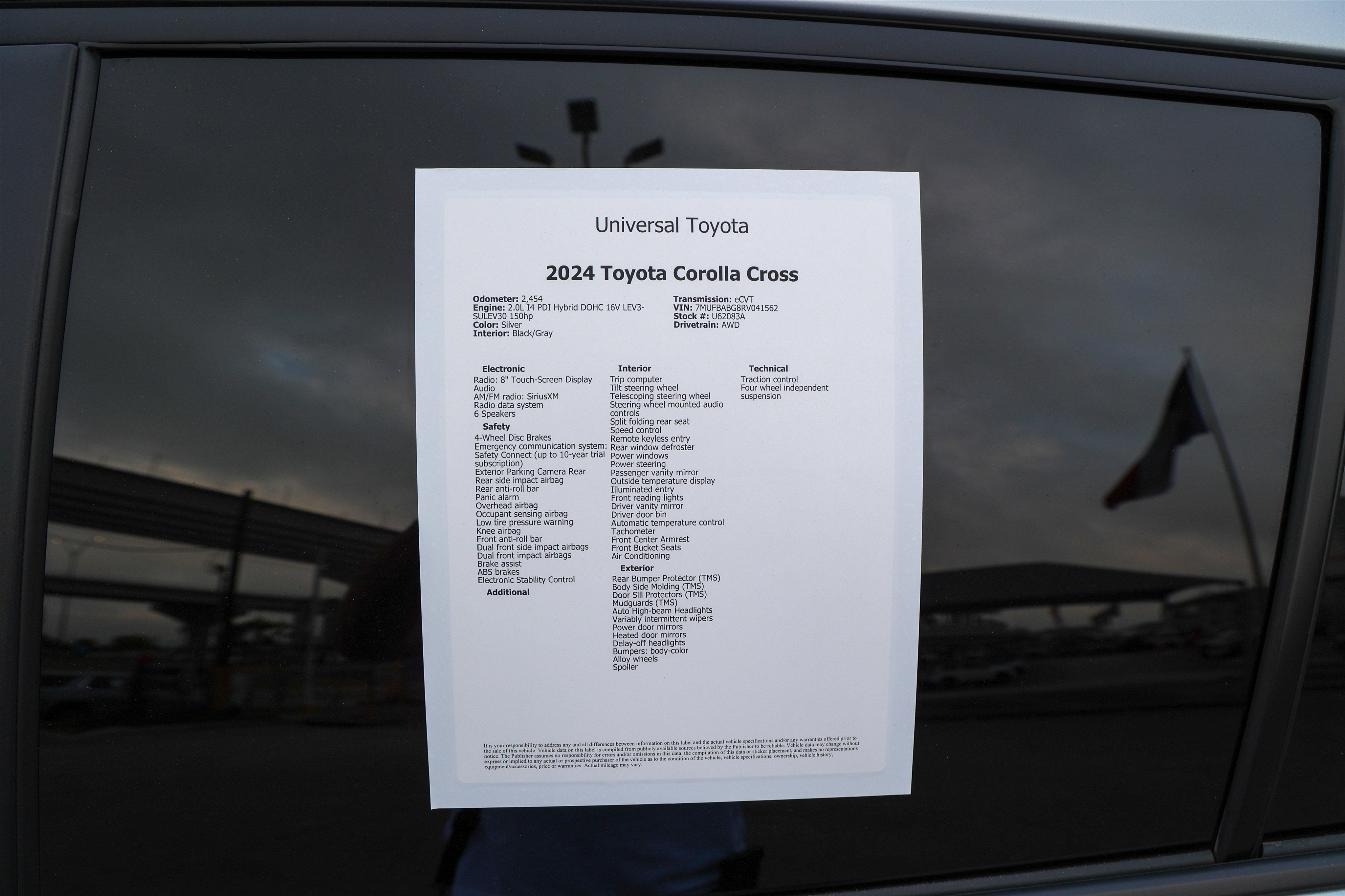 2024 Toyota COROLLA CROSS HV Hybrid SE