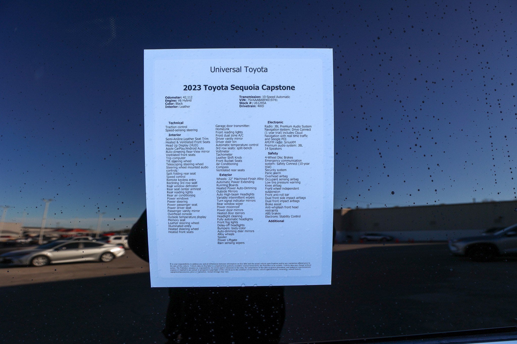 2023 Toyota SEQUOIA 4WD Capstone