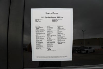 2023 Toyota 4Runner TRD Pro
