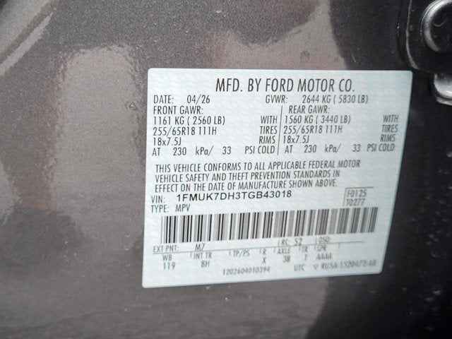 2026 Ford Explorer ACTIVE W/100A P