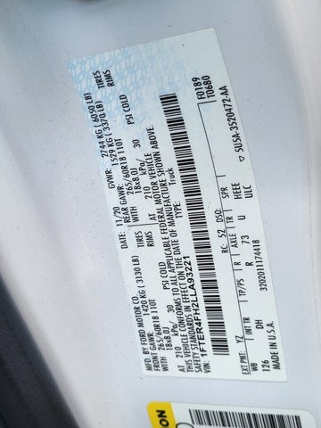 2020 Ford Ranger LARIAT