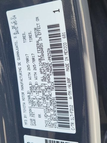 2024 Toyota Tacoma 4WD TRD Off Road