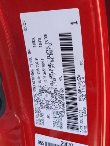 2023 Toyota Sequoia SR5