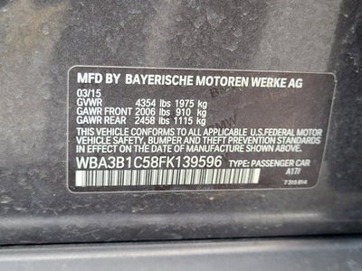 2015 BMW 3 Series 320i