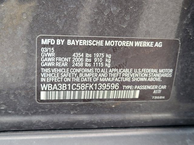 2015 BMW 3 Series 320i