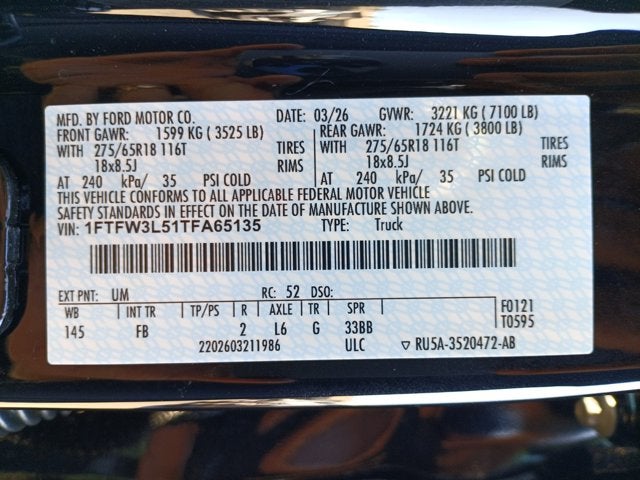 2026 Ford F-150 XLT Ford Custom Garage Dark Trail Series