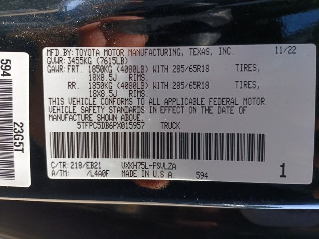 2023 Toyota Tundra 4WD TRD Pro Hybrid