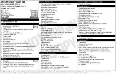 2026 Hyundai Tucson SEL