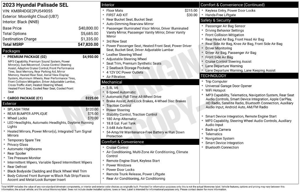 2023 Hyundai Palisade SEL