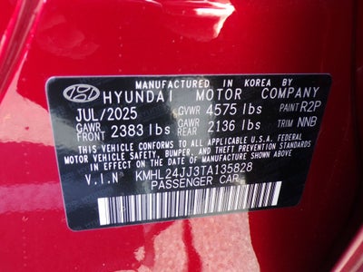 2026 Hyundai Sonata Hybrid Blue
