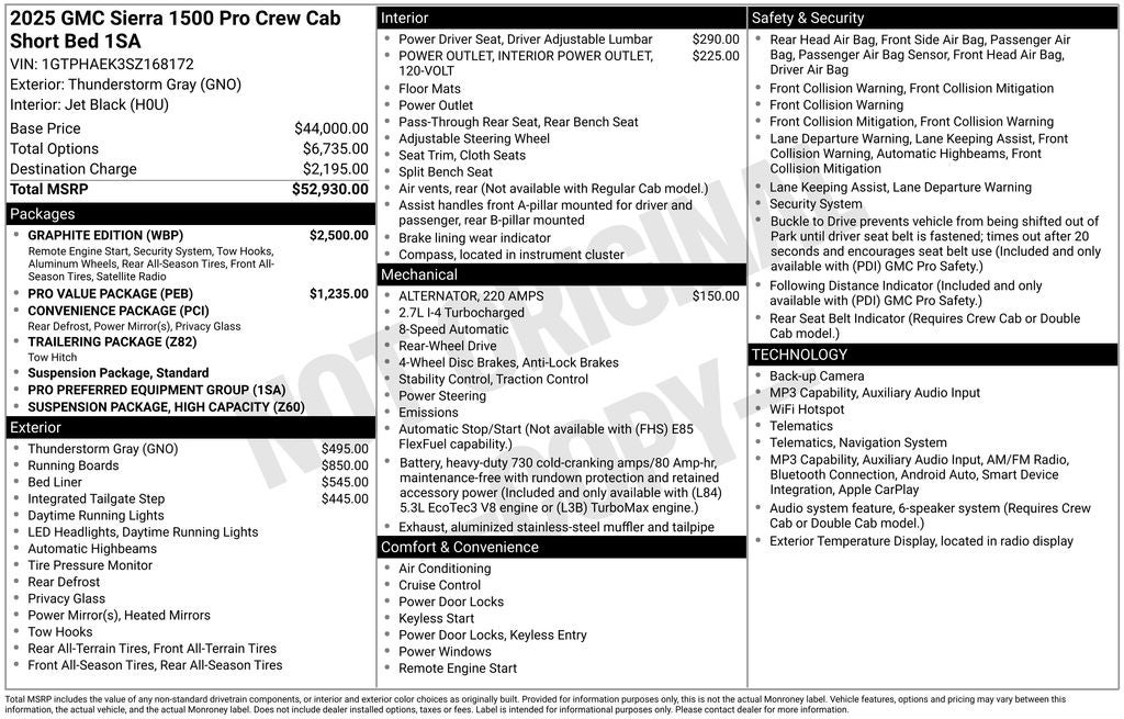 2025 GMC Sierra 1500 Pro