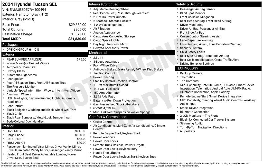2024 Hyundai Tucson SEL