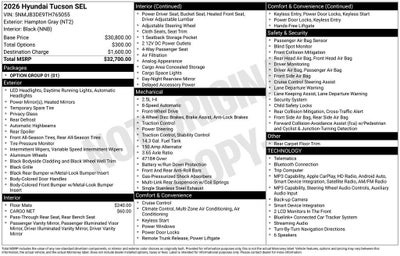 2026 Hyundai Tucson SEL
