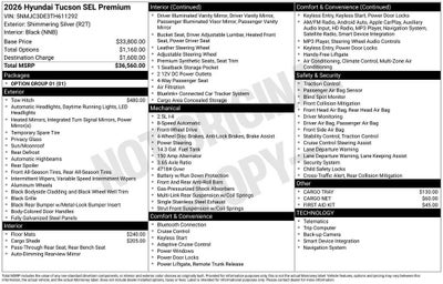 2026 Hyundai Tucson SEL Premium