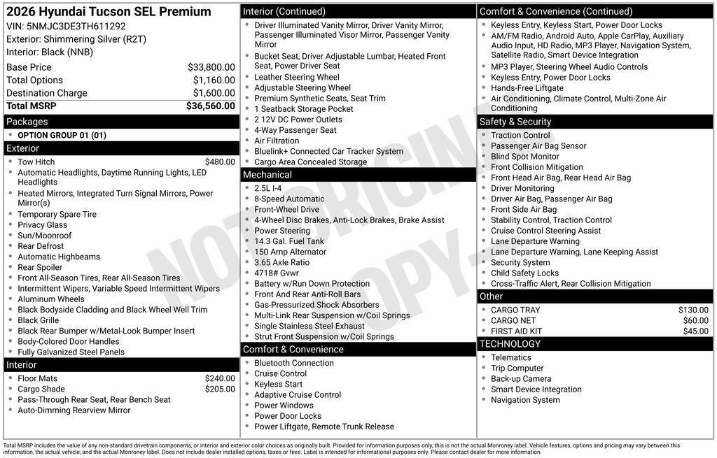 2026 Hyundai Tucson SEL Premium