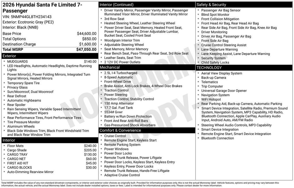 2026 Hyundai Santa Fe Limited