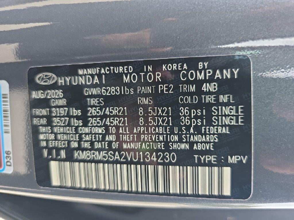 2027 Hyundai Palisade Hybrid Calligraphy Black Ink
