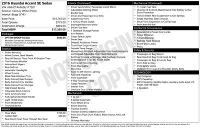 2016 Hyundai Accent SE